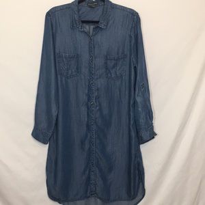 Chelsea & Theodore Chambray Shirt Dress